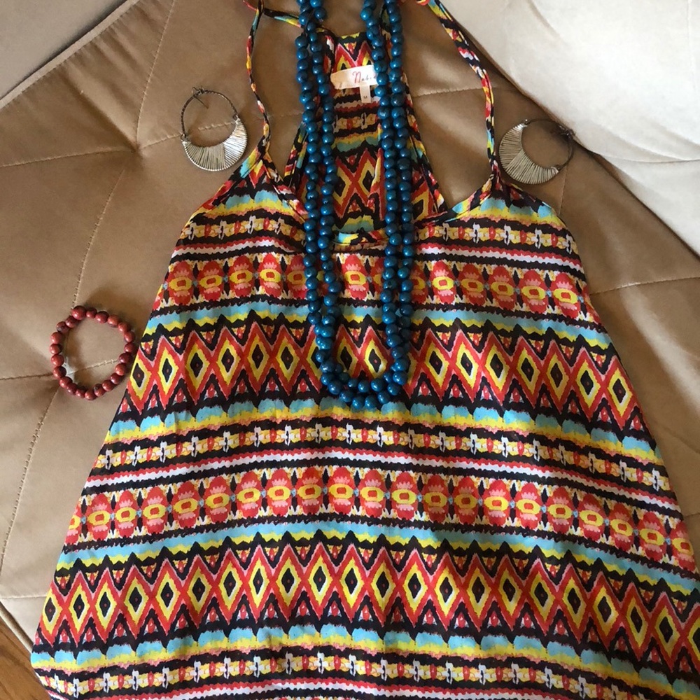 Multi colored Aztec lightweight tank